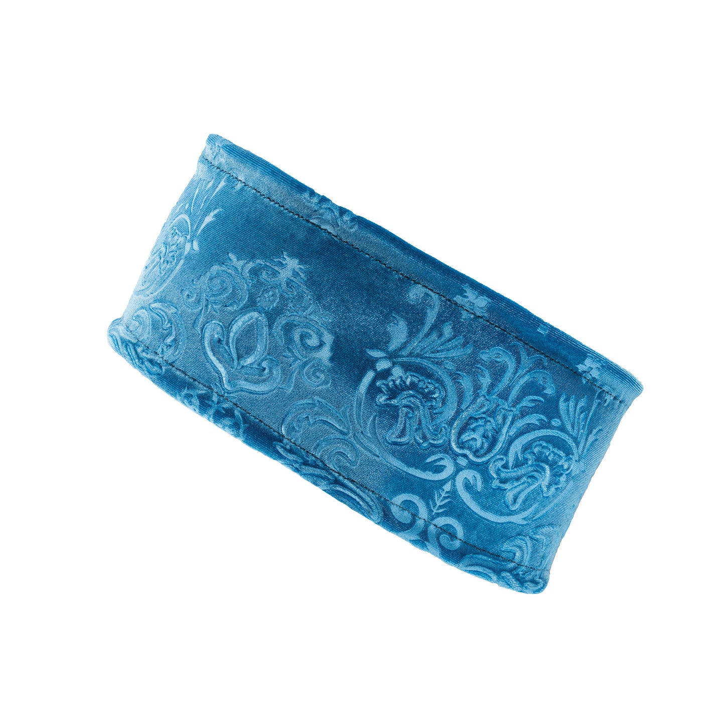 ZIP Straight Headband // Embossed Velvet