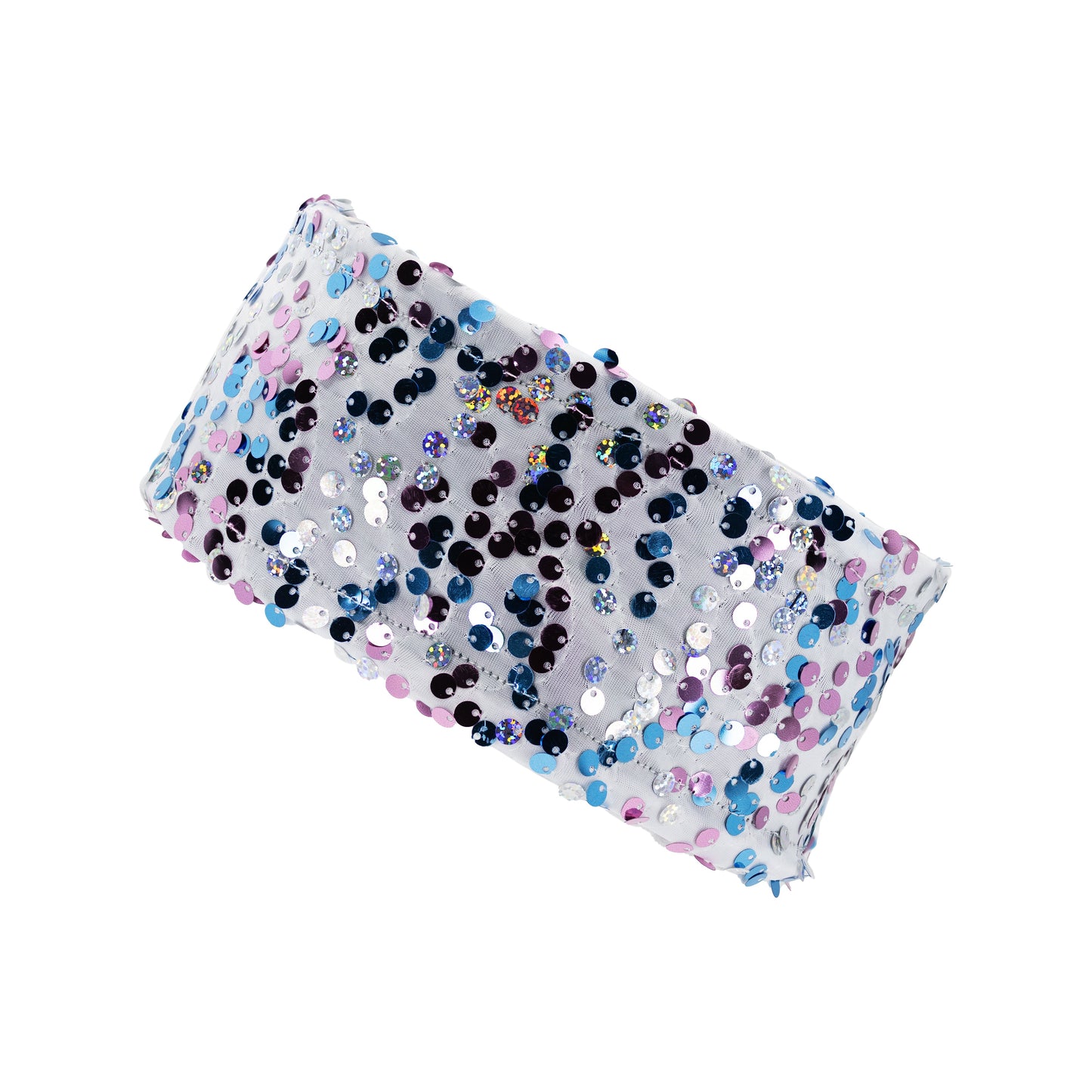 ZIP Straight Headband // Cotton Candy Sequins