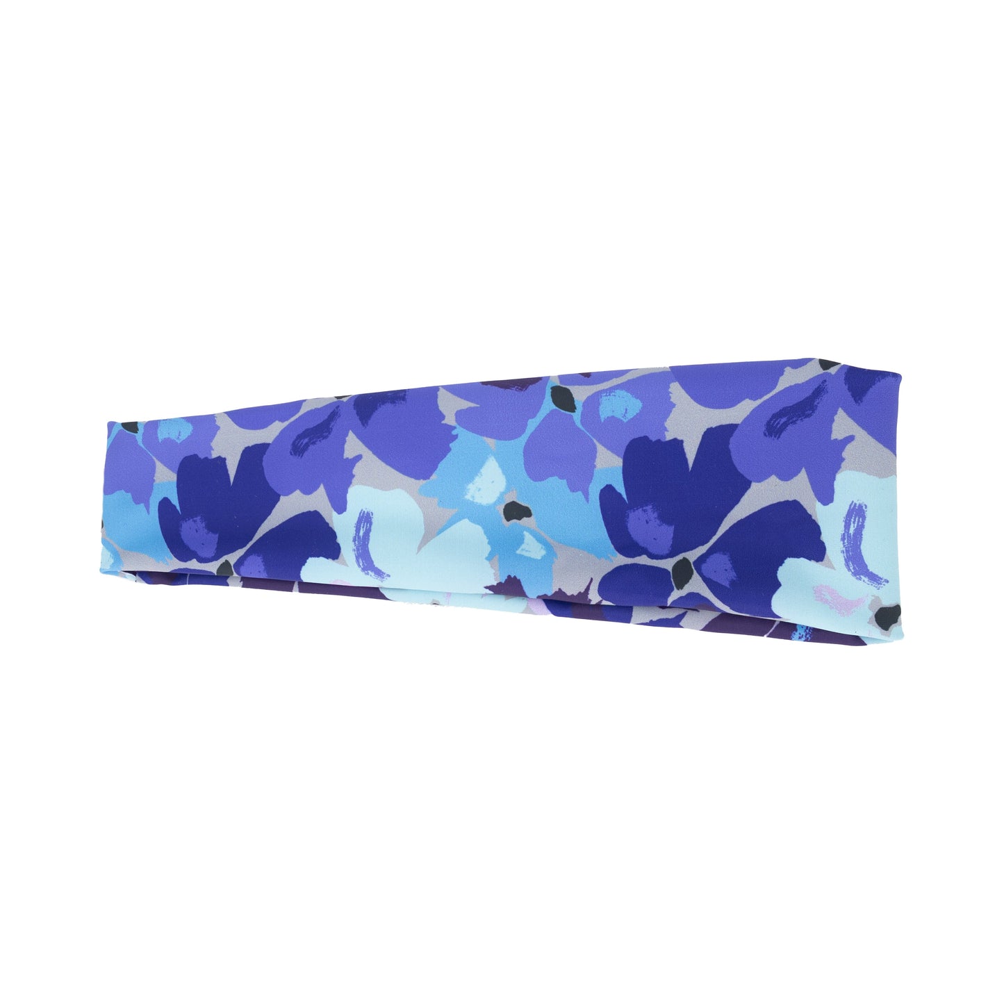 FIT Headband // Purple Blue Flowers