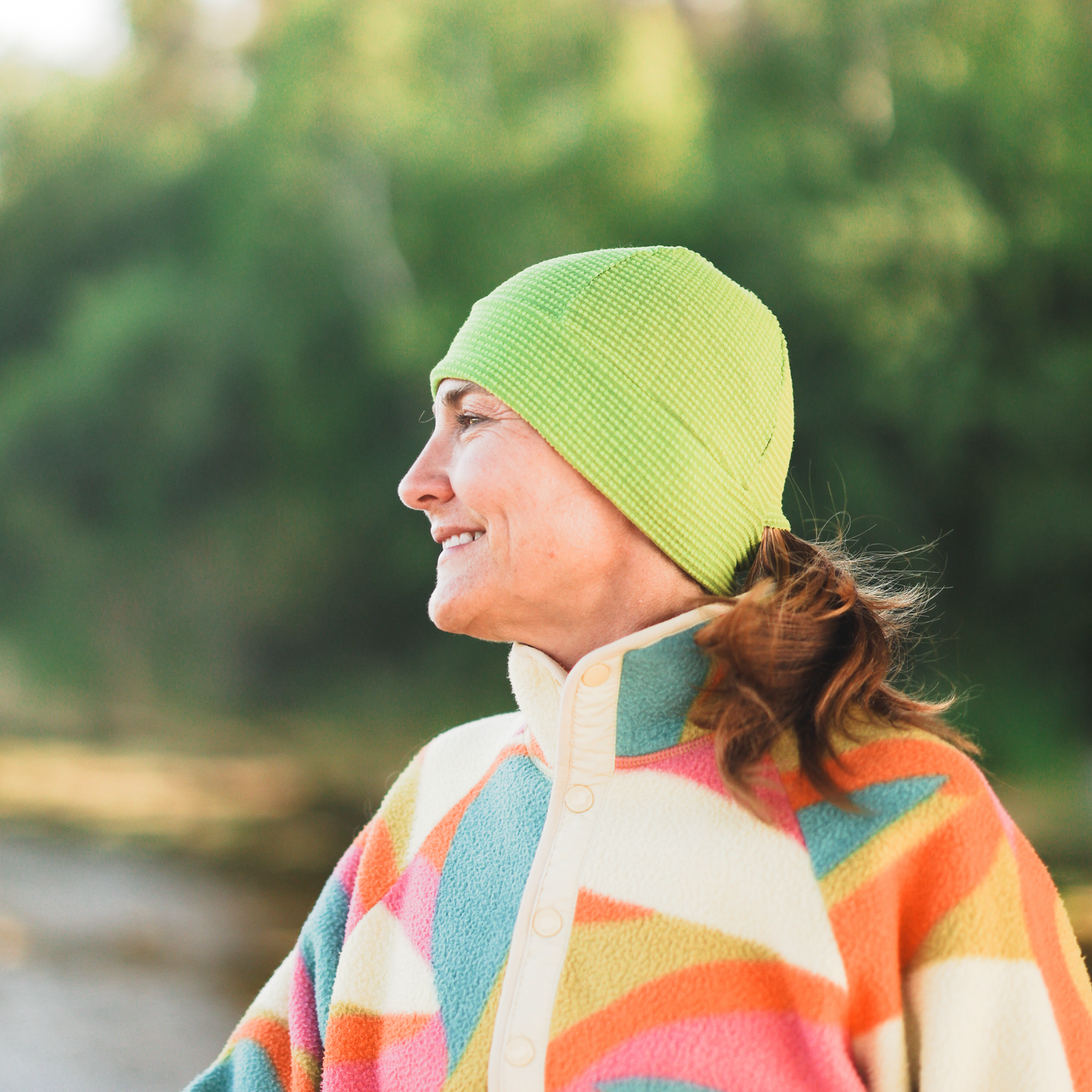 GLIDE LITE Ponytail Hat // Power Grid