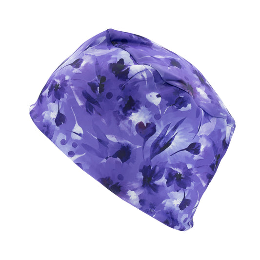 GLIDE PLUS Flat Hat // Purple Flowers